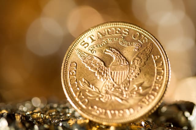 Photo of a 1 ounce gold coin