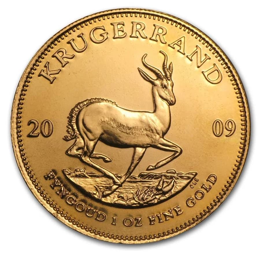Photo of a Gold Krugerrand coin