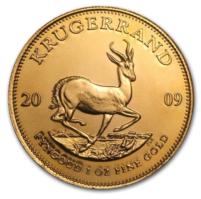 Photo of a Gold Krugerrand coin
