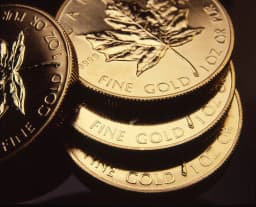 Photo of a Gold Maple Leaf coin
